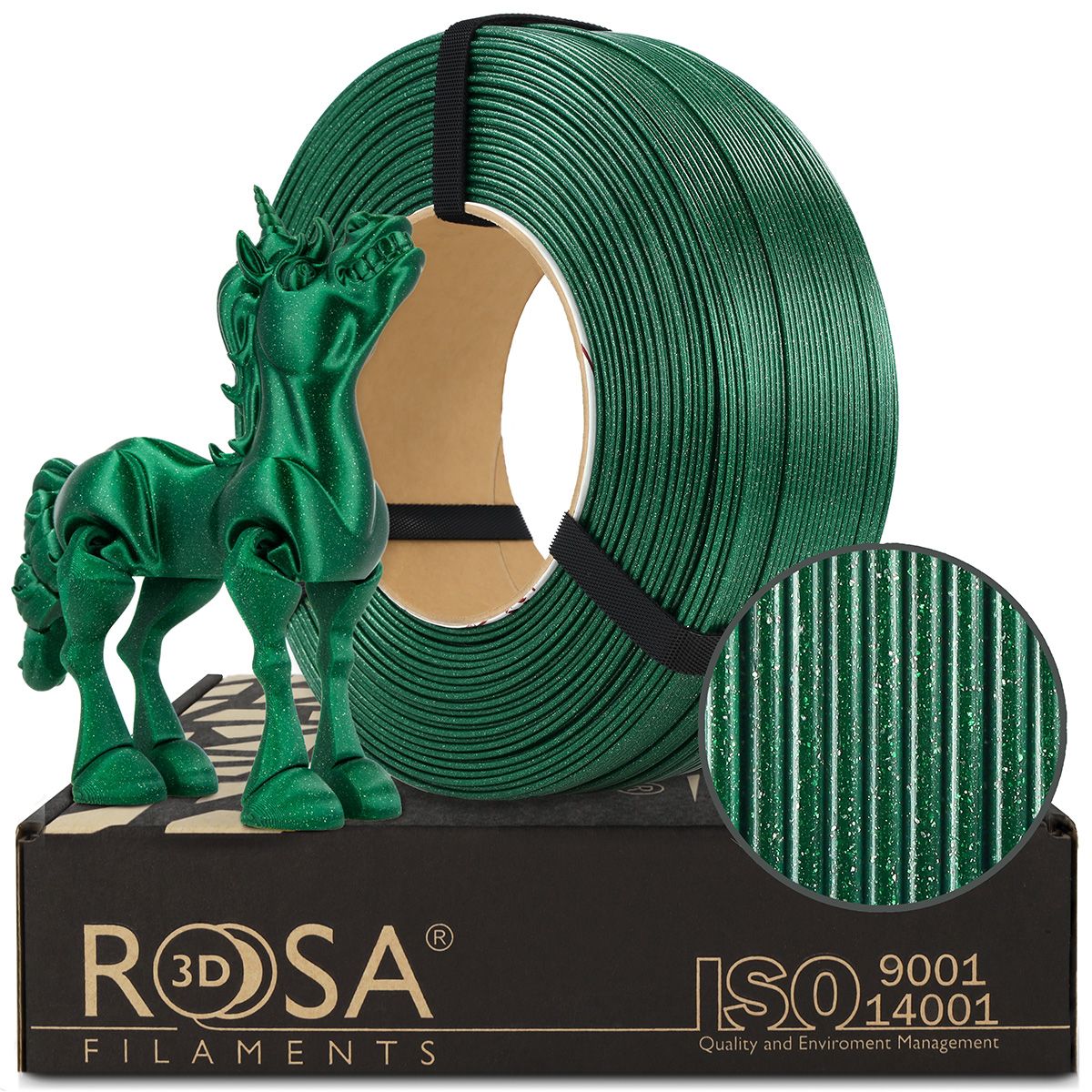 Filament PLA Galaxy Emerald Green ROSA3D Filaments