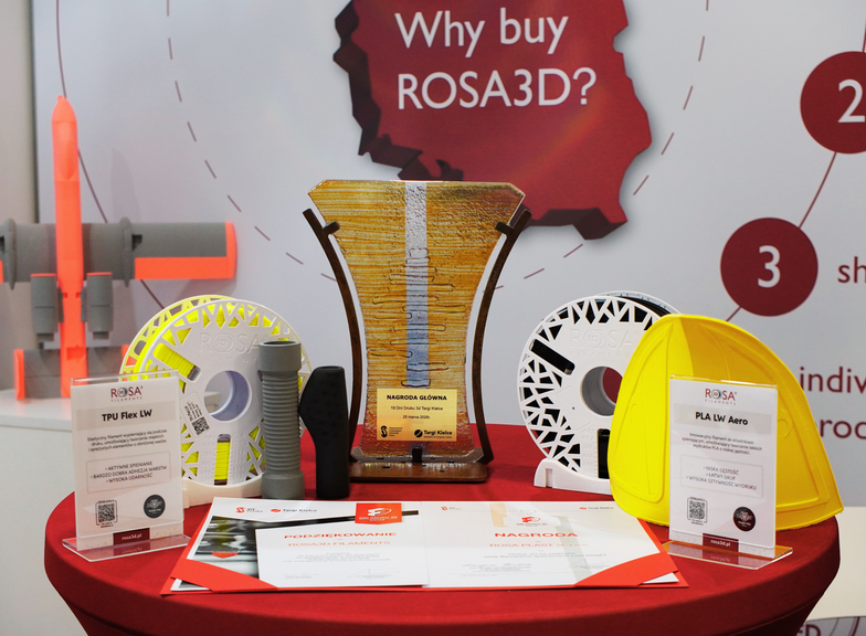 Nagroda Główna Targów Kielce dla ROSA3D FILAMENTS