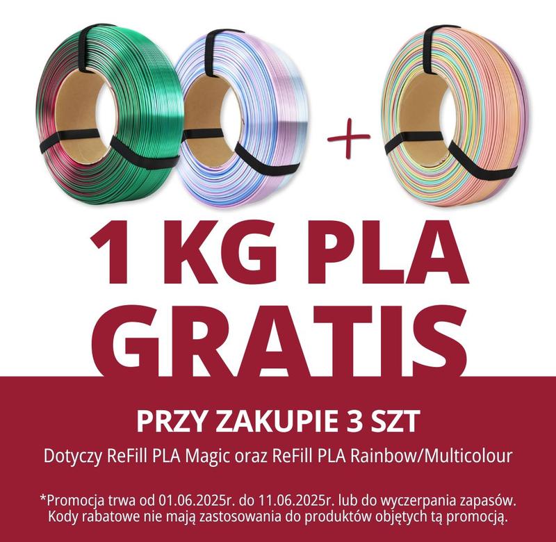 WIELOSZTUKI ReFill PLA Magic oraz PLA Rainbow/Multicolour