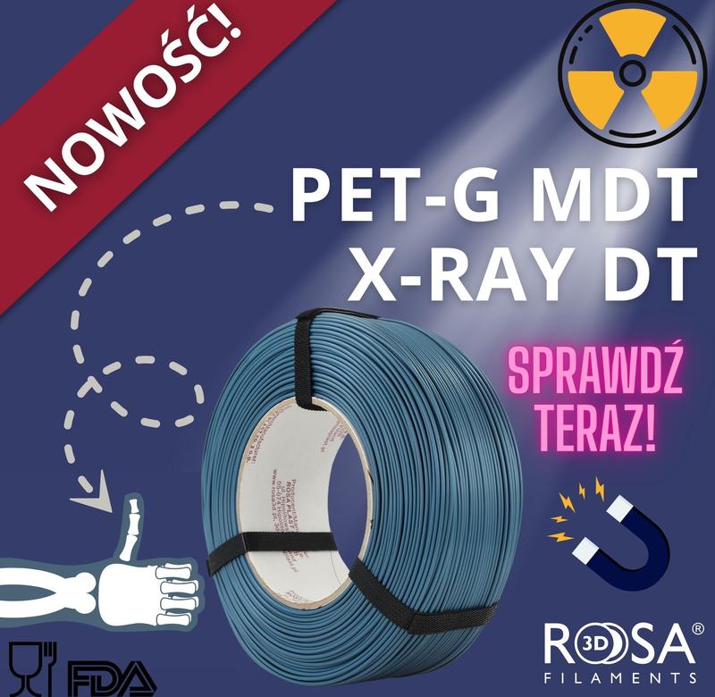NOWOŚĆ! ReFill PET-G MDT, x-Ray DT Blue