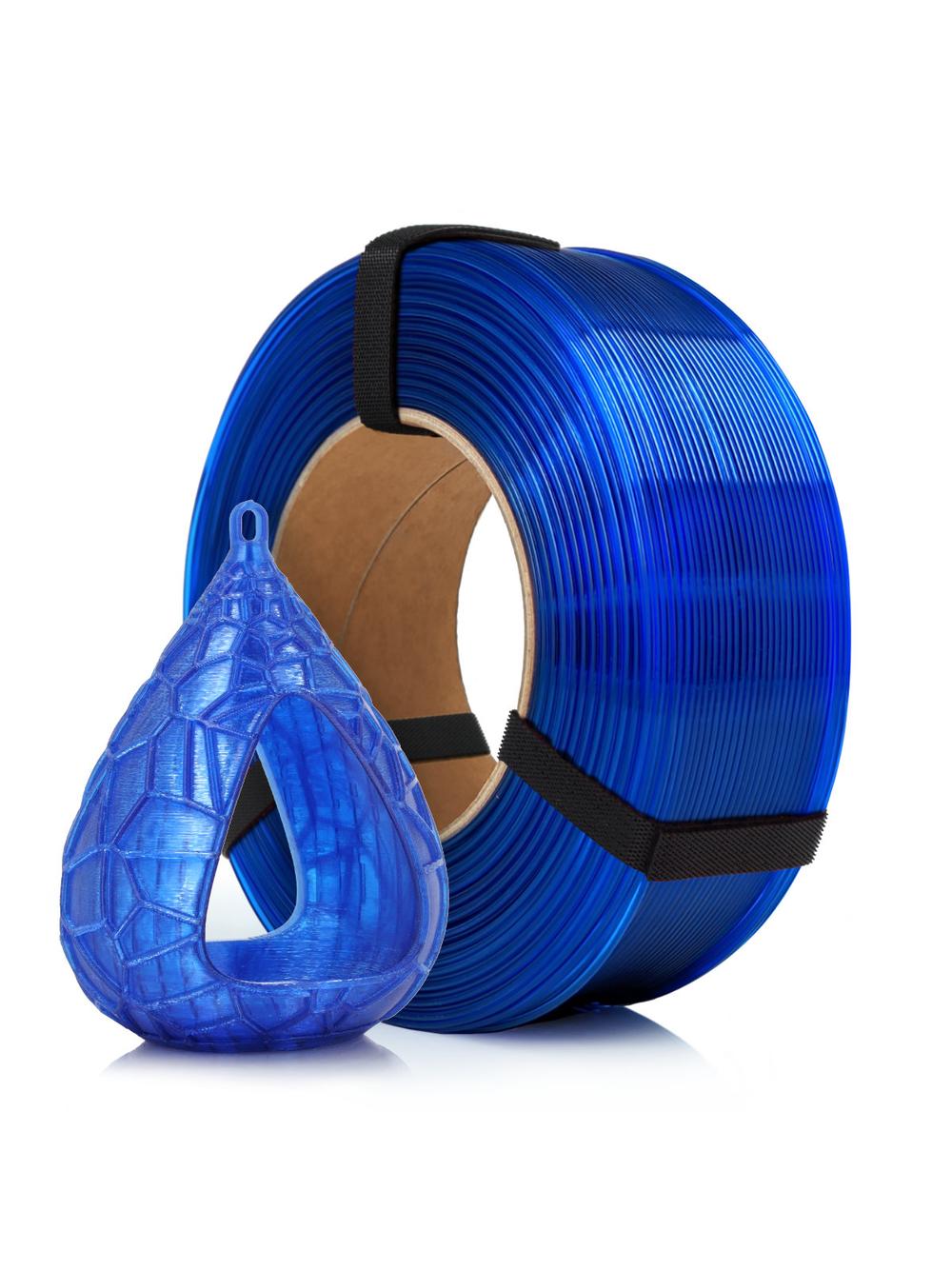 Filament 3D ReFill PET-G Standard HS Blue Sky Transparent