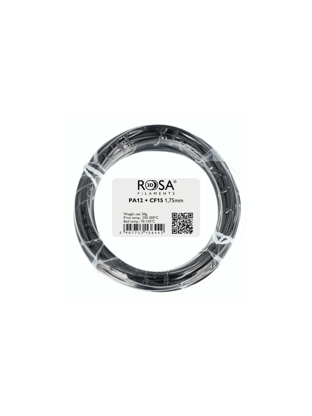 FILAMENT 3D PA12 + 15CF 50g