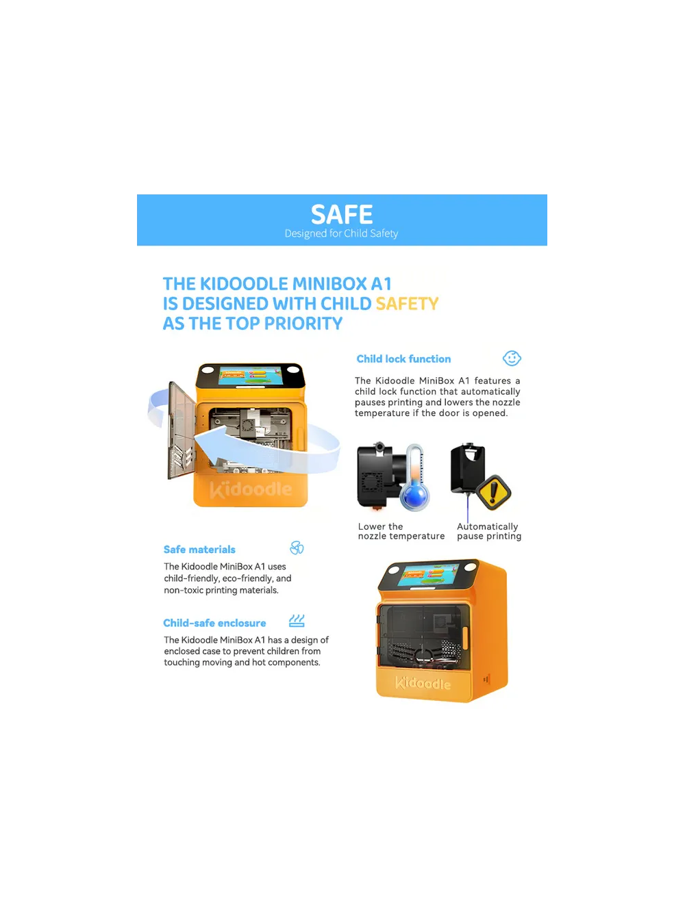 Starter set KID – 3D printer + PLA filaments