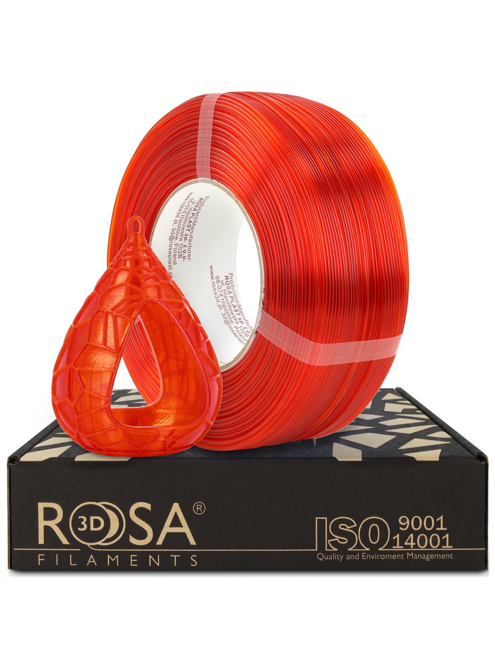 FILAMENT 3D ReFill PET-G Standard HS 1,75mm Orange Transparent 1kg