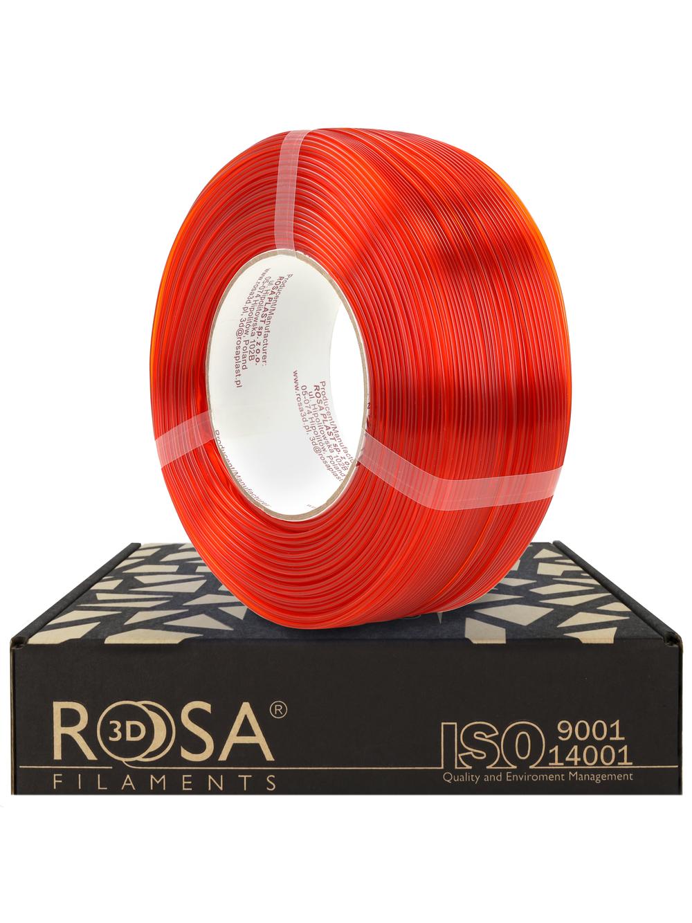 FILAMENT 3D ReFill PET-G Standard HS 1,75mm Orange Transparent 1kg
