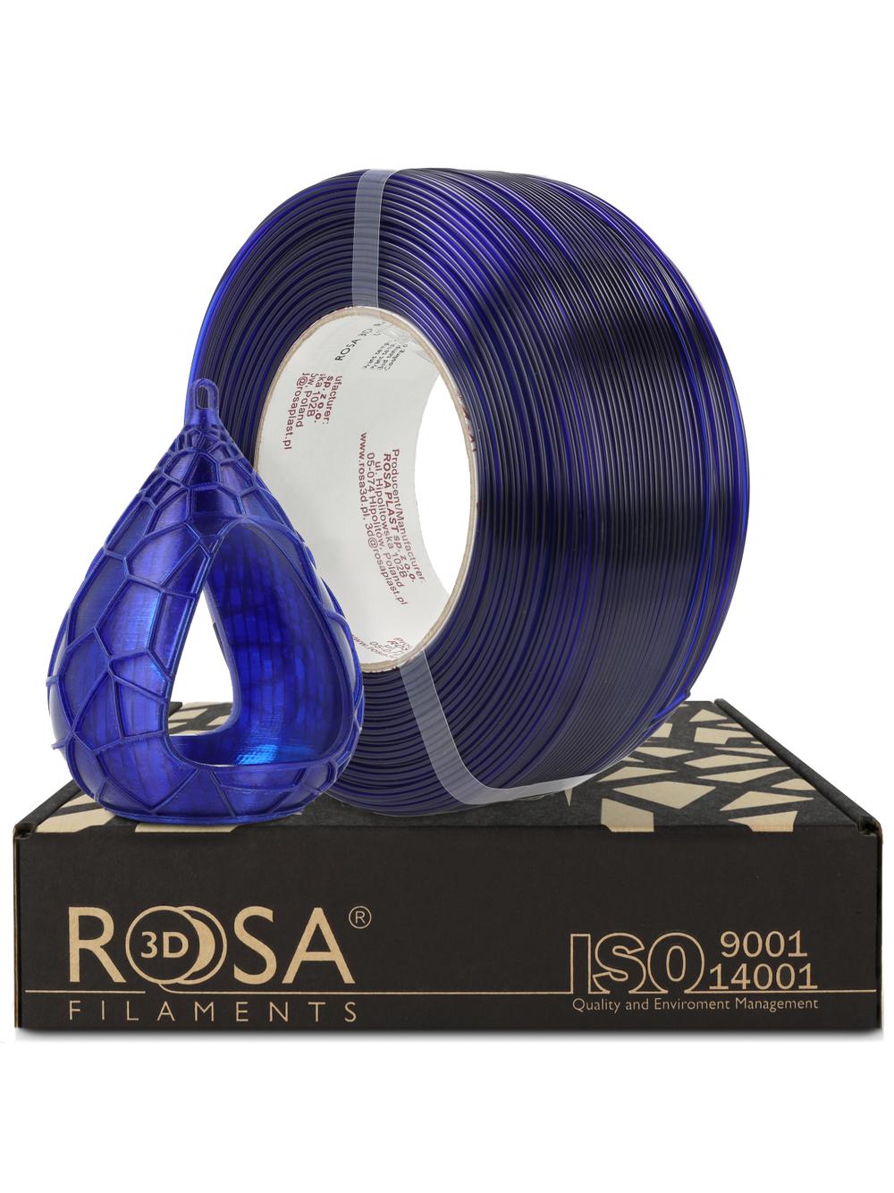 FILAMENT 3D ReFill PET-G Standard HS 1,75mm Ultramarine Blue Transparent 1kg
