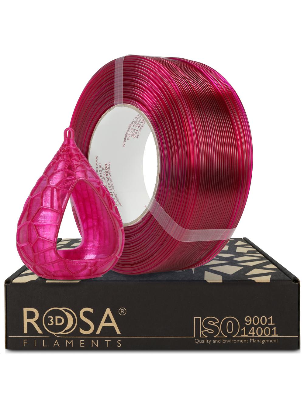Filament 3D ReFill PET-G Standard HS Pink Transparent