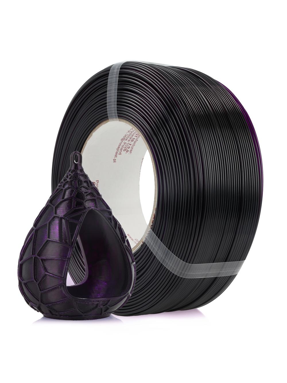 FILAMENT 3D ReFill PET-G Standard HS 1,75mm Deep Violet Transparent 1kg