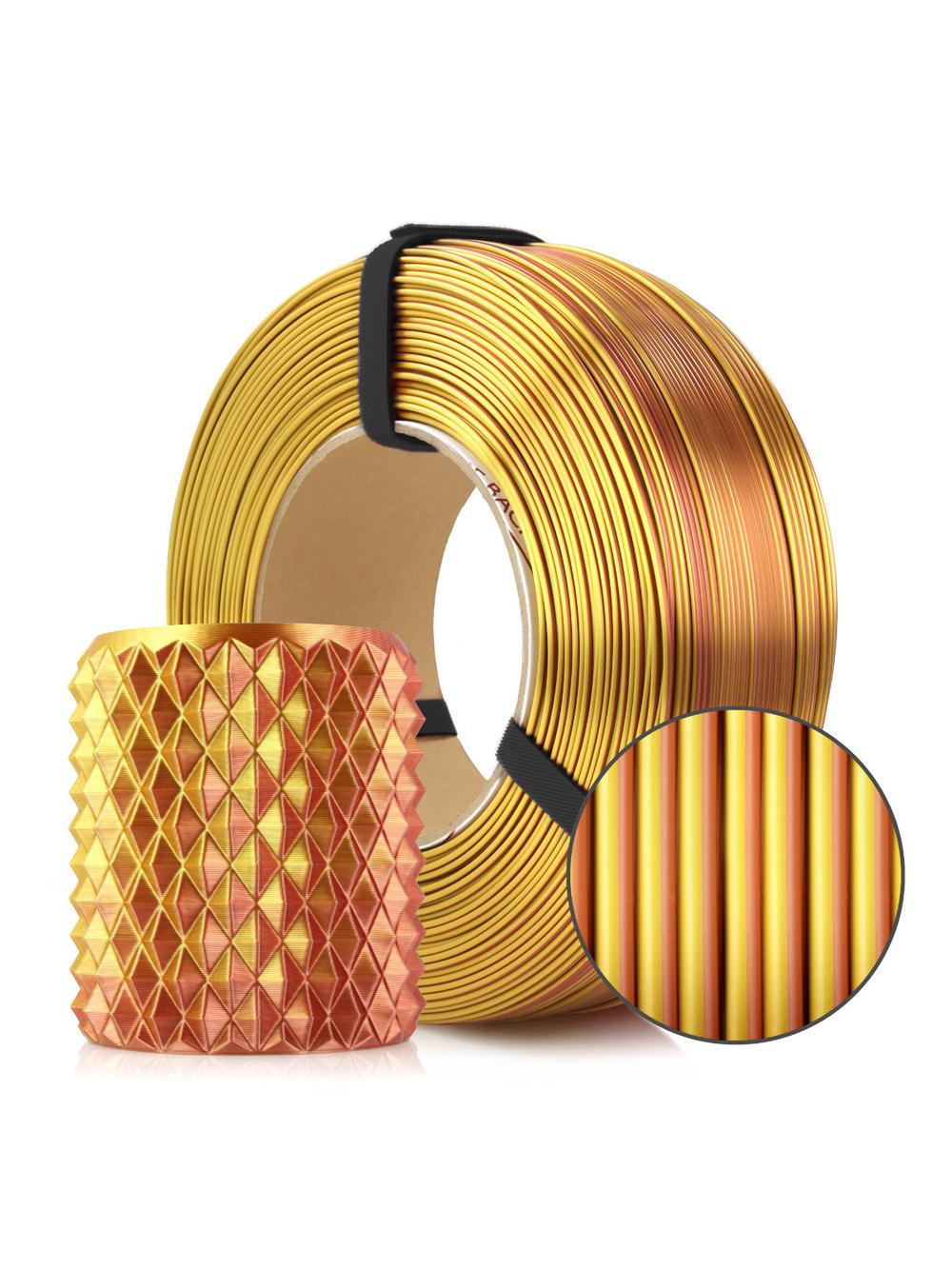 Filament 3D ReFill PLA Magic Silk Gold-Copper