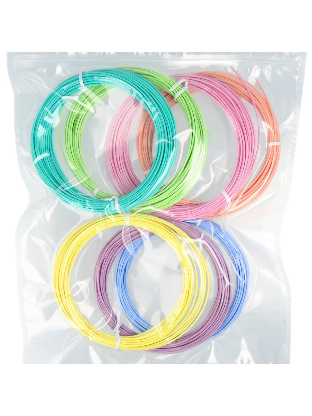 3D PEN PACK PLA Pastel 7 colours x 10m