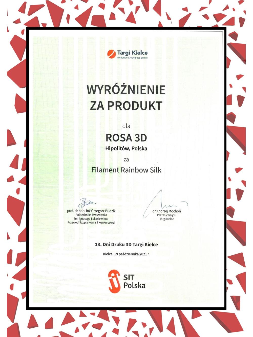 Filament 3D ReFill PLA Rainbow Silk