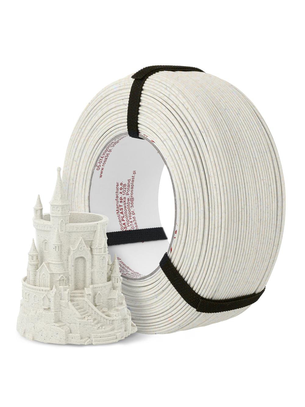 FILAMENT 3D ReFill PLA Speed Matt Marble Ivory (Warm White) (Refill 1kg / 1.75mm)