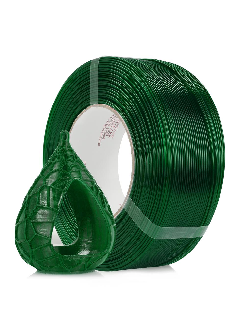 Filament 3D ReFill PET-G Standard HS Bottle Green Transparent