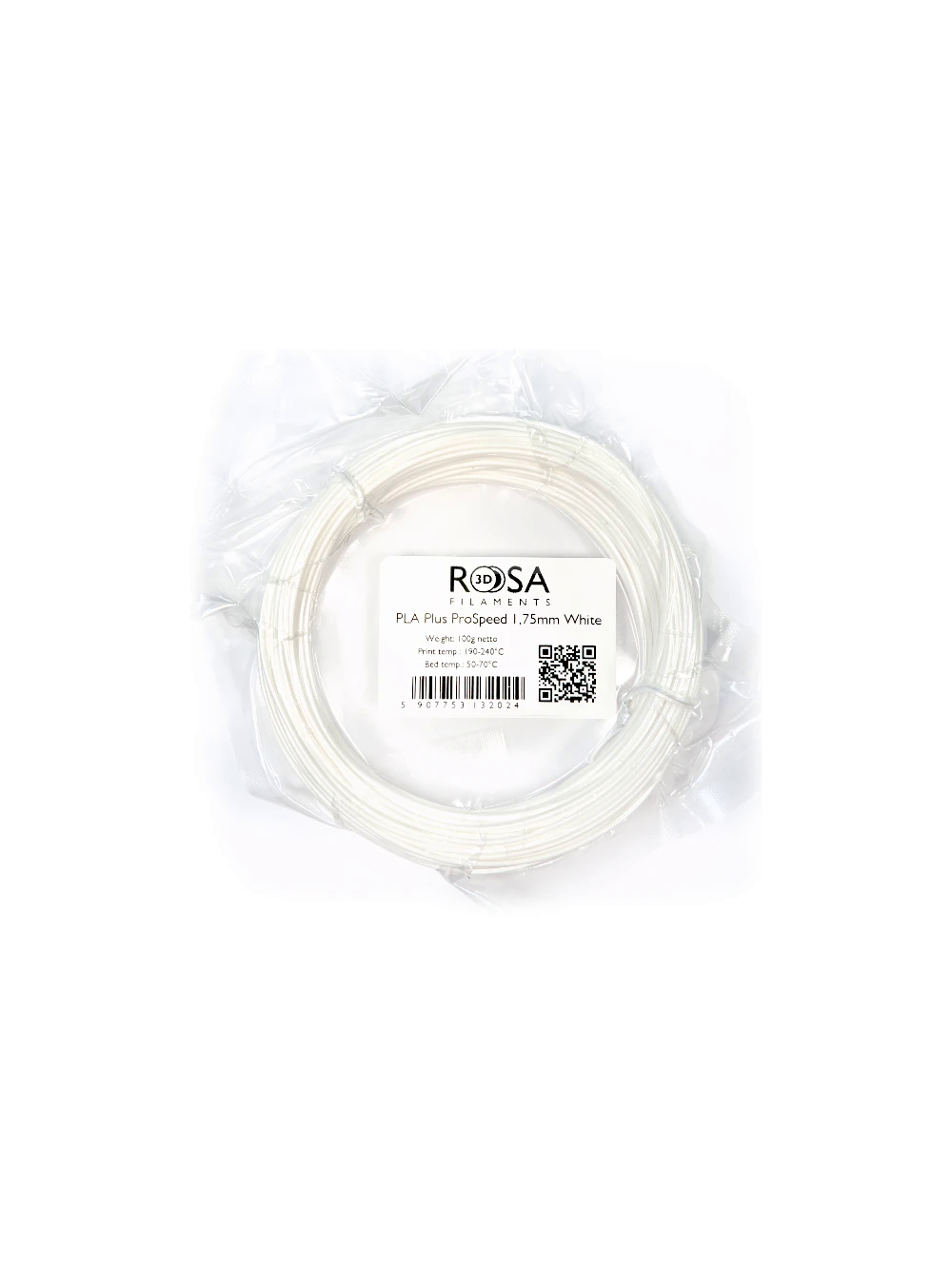 Filament 3D PLA Plus ProSpeed(Impact) White