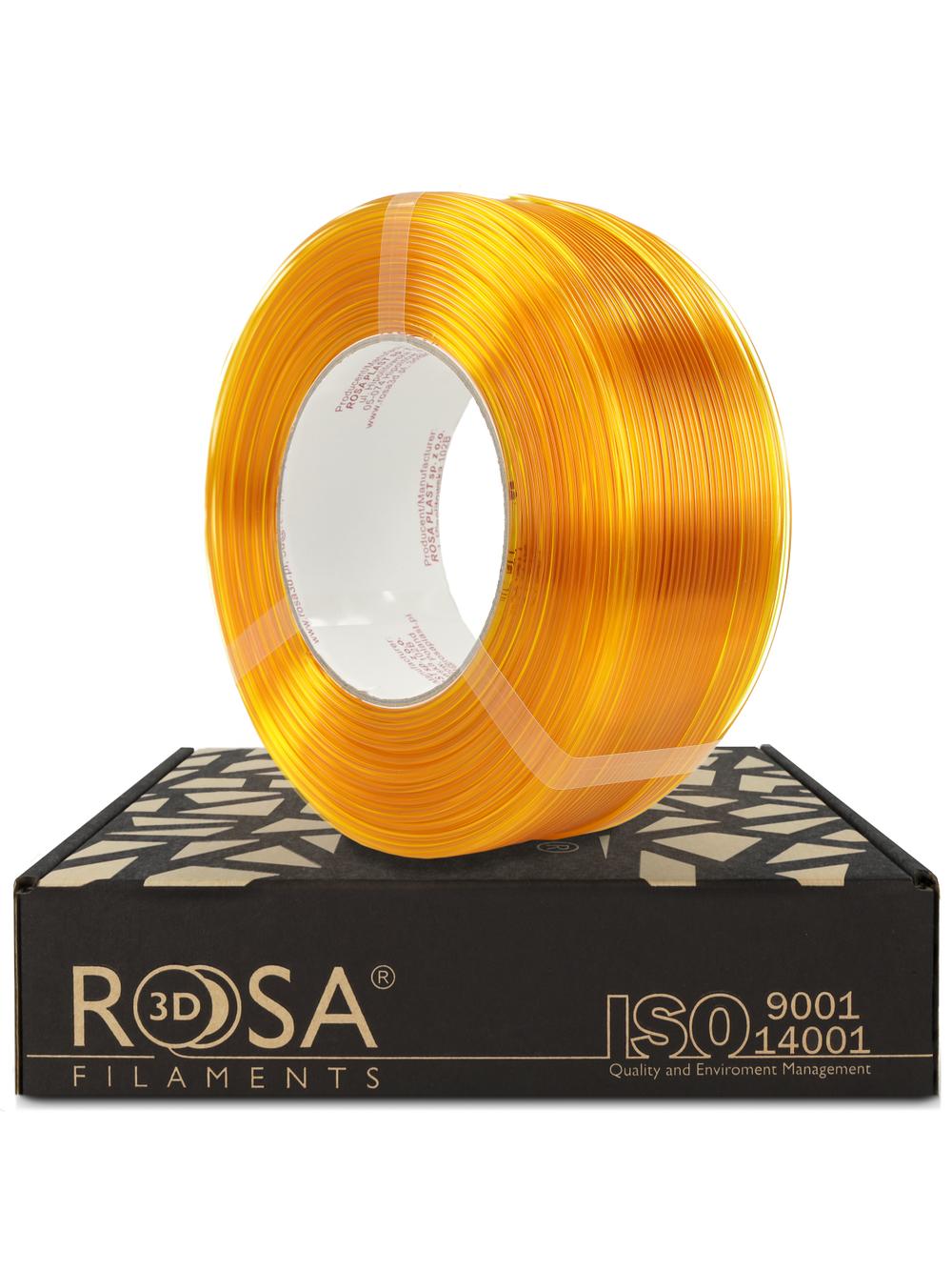 FILAMENT 3D ReFill PET-G Standard HS 1,75mm Transparent Yellow 1kg