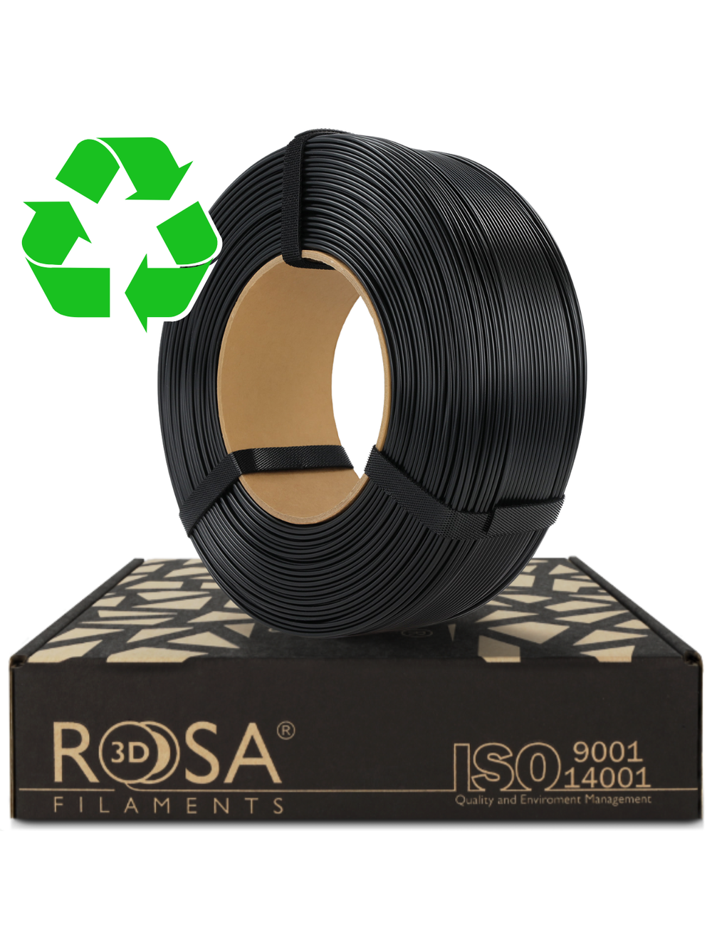 FILAMENT 3D ReFill R-PLA BLACK 1,75mm 1 kg