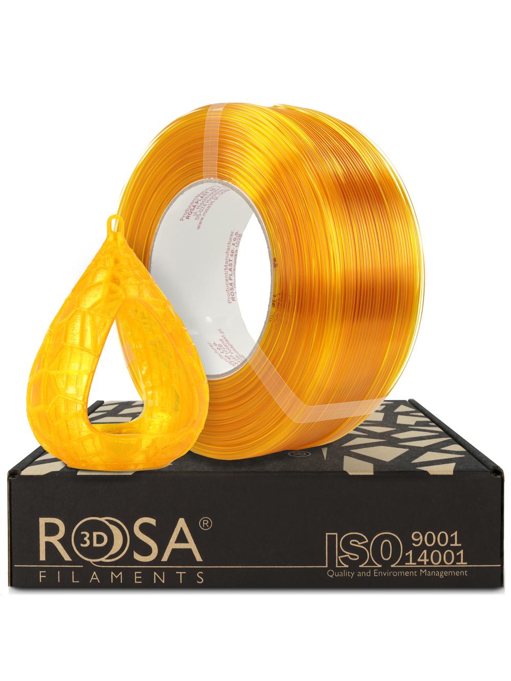 FILAMENT 3D ReFill PET-G Standard HS 1,75mm Transparent Yellow 1kg