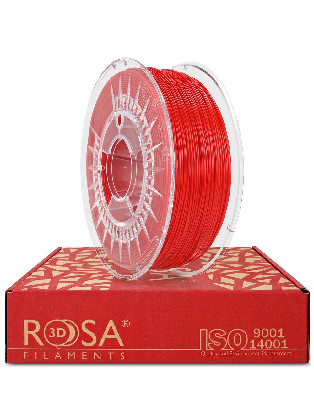 FILAMENT 3D ROSA TPU HardTech+ 83D, Impact - Abrasive - UV - H2O - microbe- resistant Red 1kg
