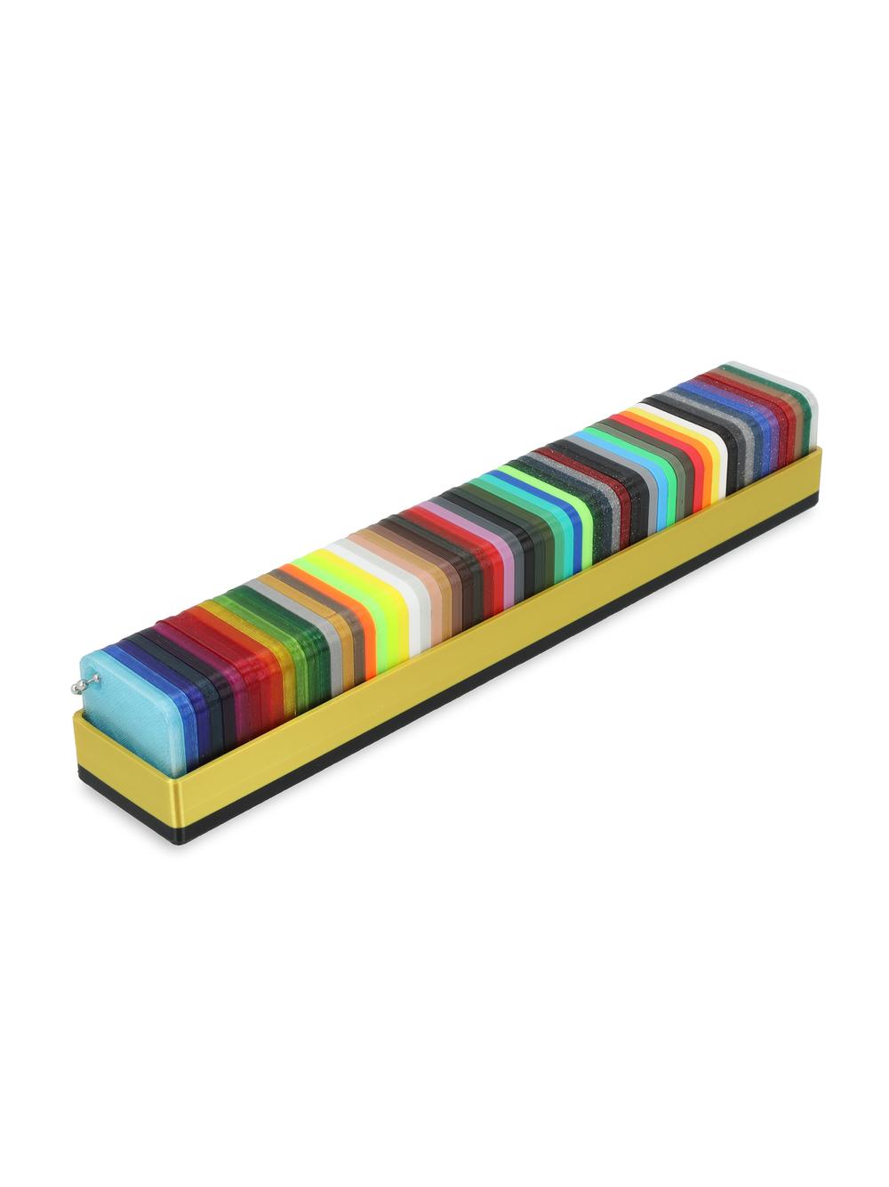ROSA3D Filament Swatches /wzornik kolorów/ PETG HS, PETG Galaxy, PLA Galaxy, PLA Speed Matt (65 pcs)