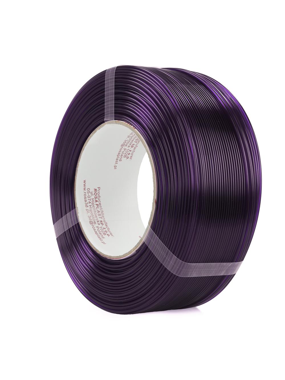 FILAMENT 3D ReFill PET-G Standard HS 1,75mm Deep Violet Transparent 1kg