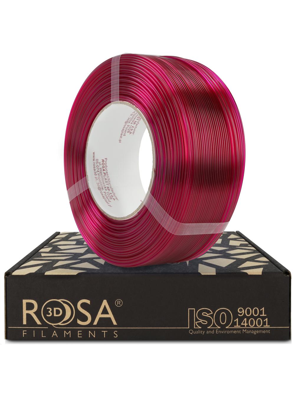 Filament 3D ReFill PET-G Standard HS Pink Transparent