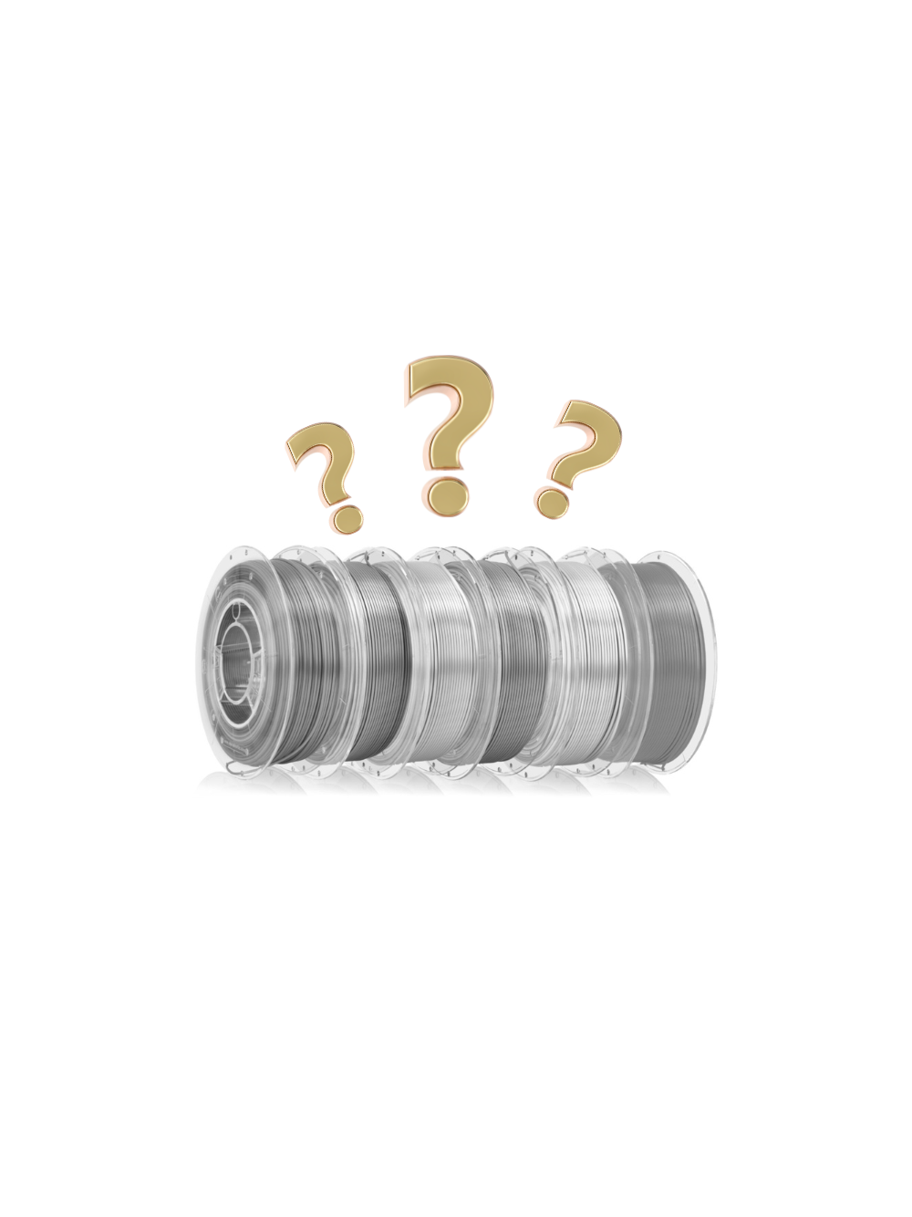 Mystery BOX 6x mini spool (2.6kg) 3D printing filaments hobbyist set