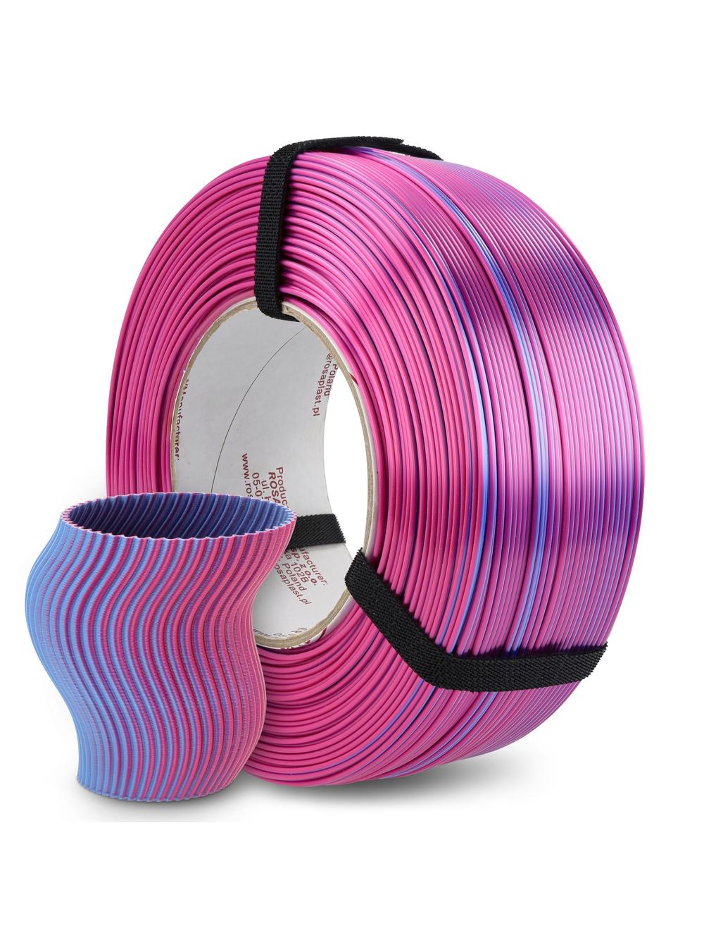 FILAMENT 3D PLA Refill Magic Silk Light Blue + Pink 1,75mm 1kg