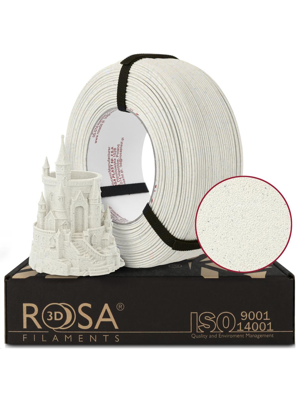 FILAMENT 3D ReFill PLA Speed Matt Marble Ivory (Warm White) (Refill 1kg / 1.75mm)