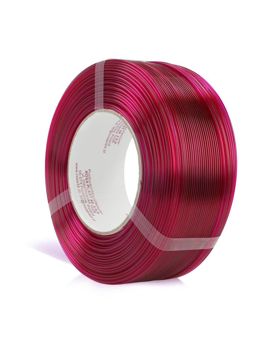 Filament 3D ReFill PET-G Standard HS Pink Transparent