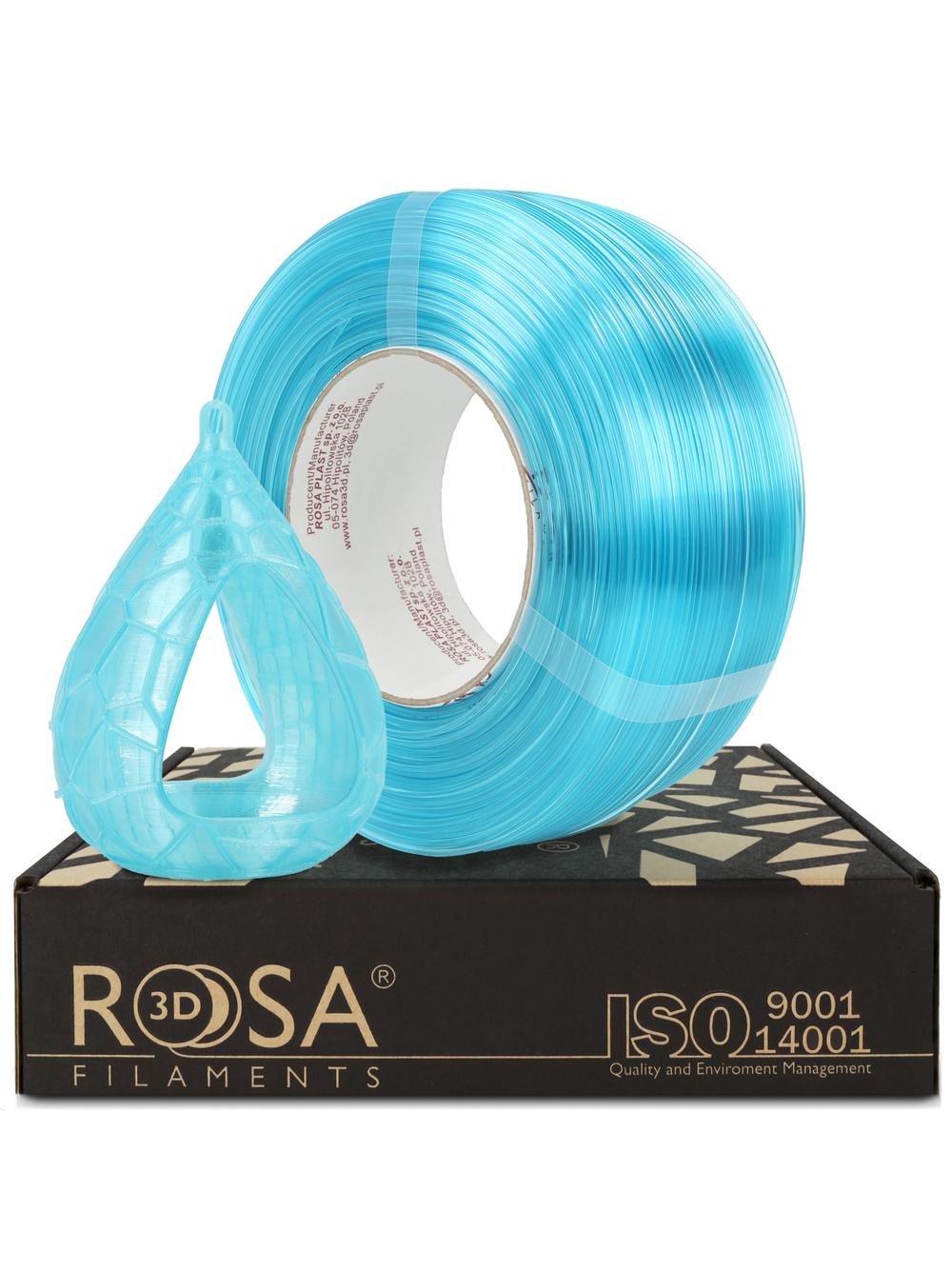 FILAMENT 3D ReFill PET-G Standard HS 1,75mm Blue Ice Transparent 1kg