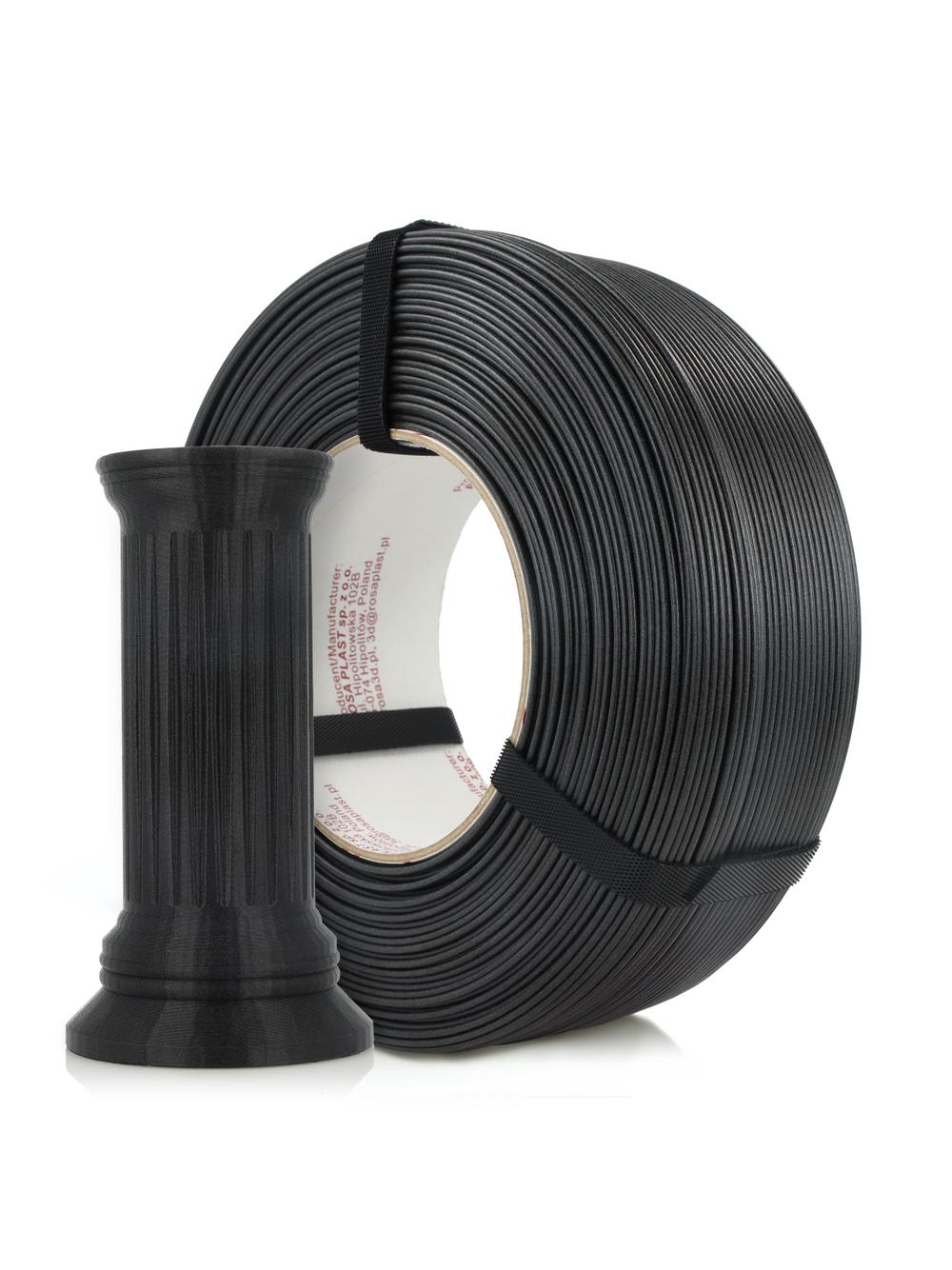 FILAMENT 3D ReFill PET-G Structure Black 1,75mm 1kg