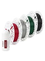ZESTAW  PLA Galaxy - Black, Green, Silver, Red (4x0,5kg / 1.75mm) + klej