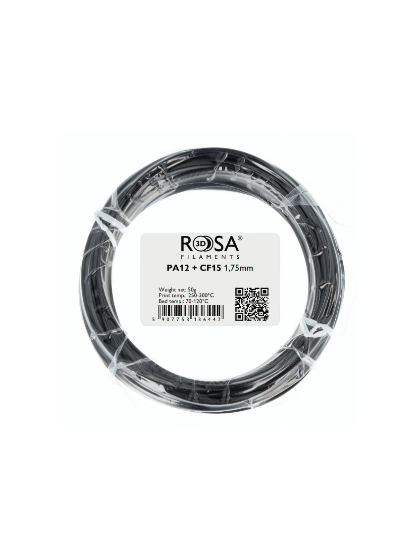 FILAMENT 3D PA12 + 15CF 50g
