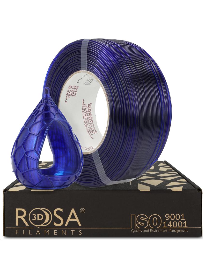 FILAMENT 3D ReFill PET-G Standard HS 1,75mm Ultramarine Blue Transparent 1kg