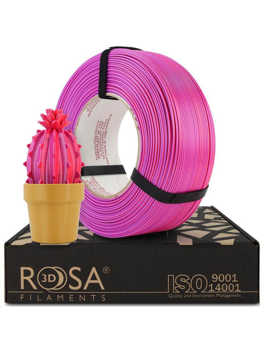 FILAMENT 3D ReFill PLA Magic Neon Butterfly  (neon orange + violet) 1kg