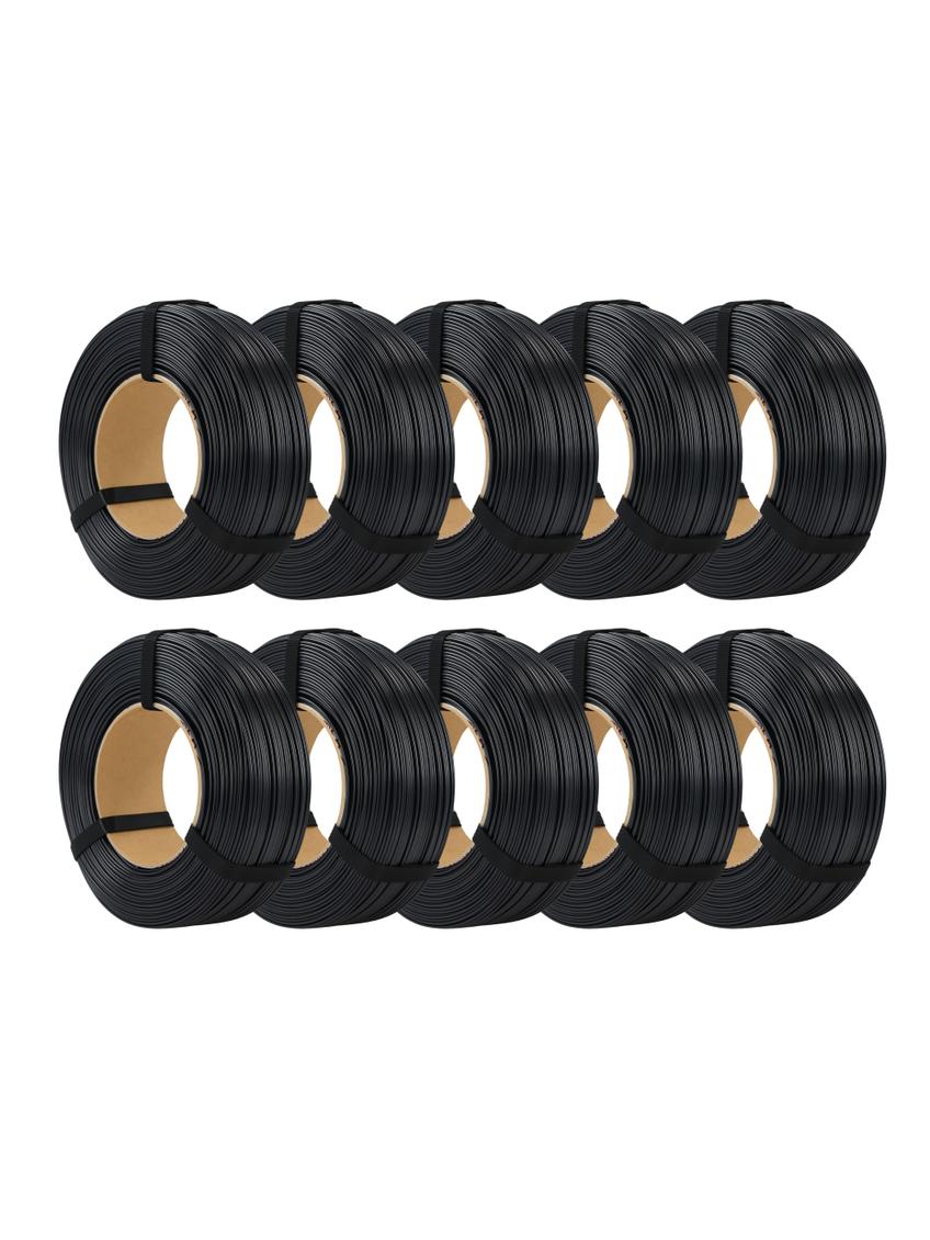 MEGAPACK 10x ReFill PET-G Standard Black 1kg Set