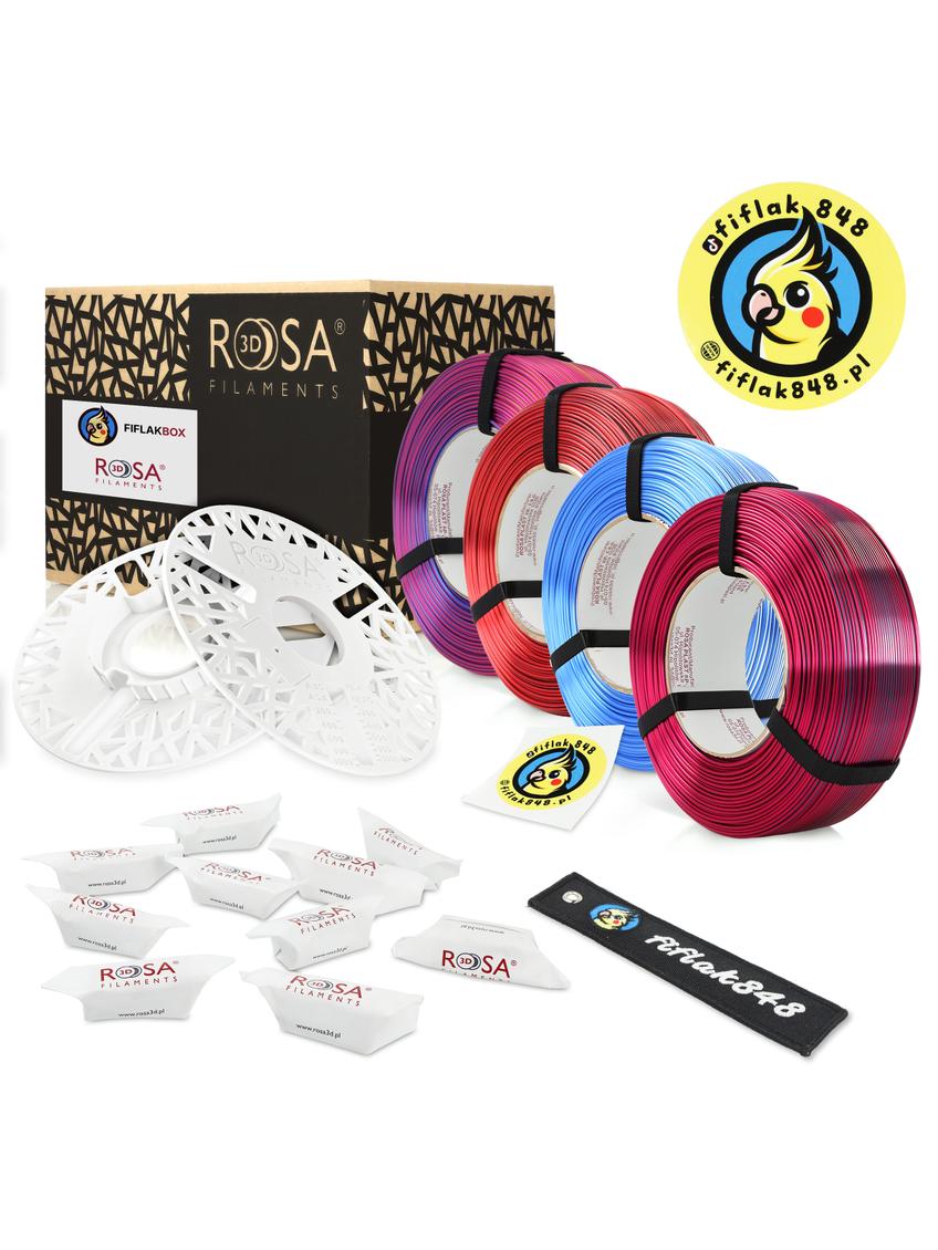Zestaw FiflakBOX Refill PLA MAGIC 4x1kg + Masterspool