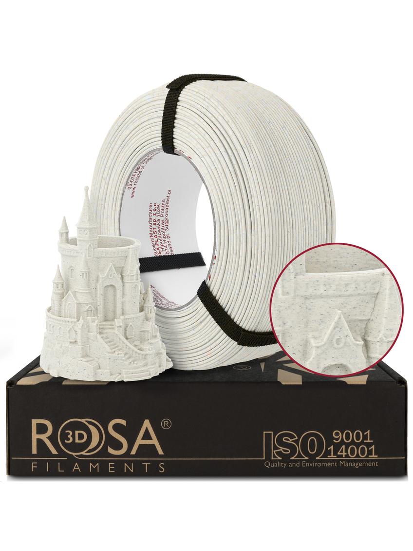 FILAMENT 3D ReFill PLA Speed Matt Marble Ivory (Warm White) (Refill 1kg / 1.75mm)