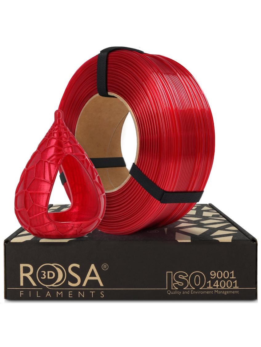 Filament 3D ReFill PET-G Standard HS Red Wine Transparent