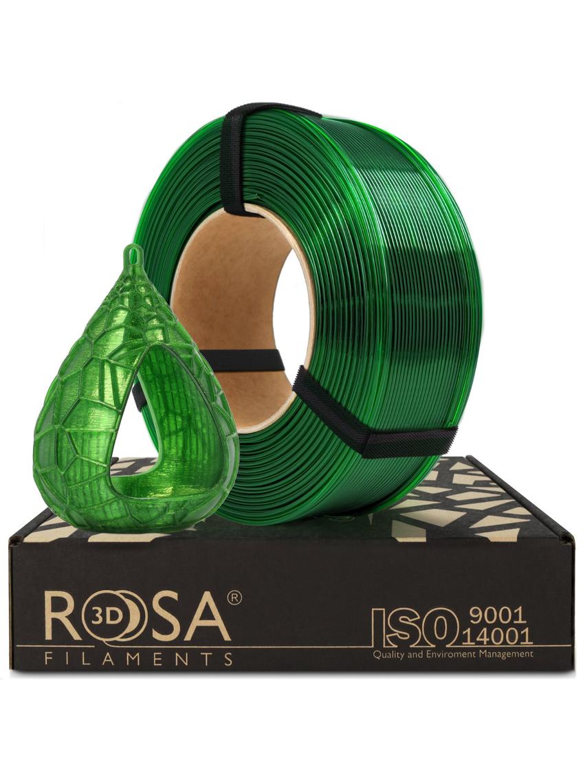 Filament 3D ReFill PET-G Standard HS Pure Green Transparent