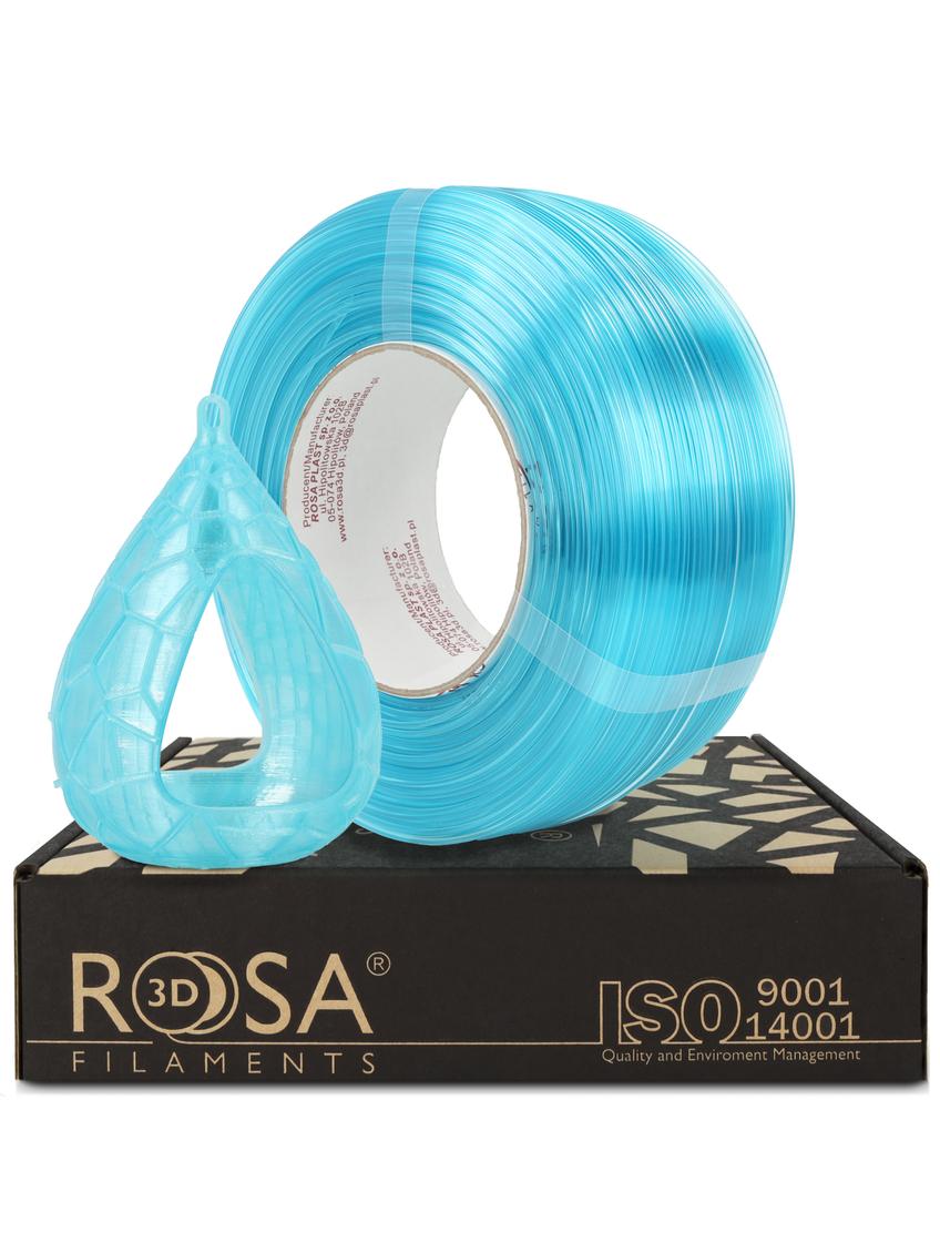 FILAMENT 3D ReFill PET-G Standard HS 1,75mm Blue Ice Transparent 1kg