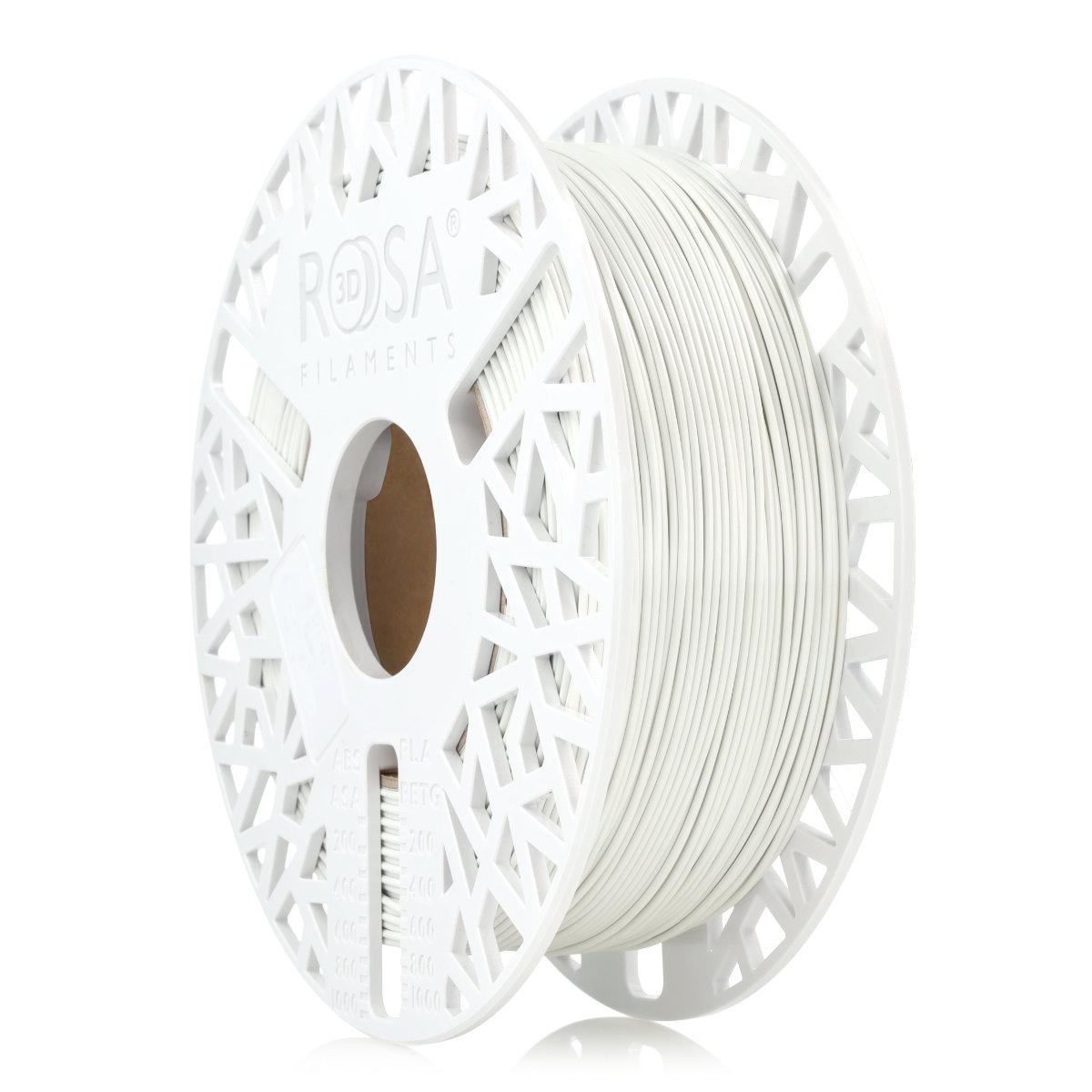 Filament 3D ABS V0 FR White | ROSA3D Filaments eshop