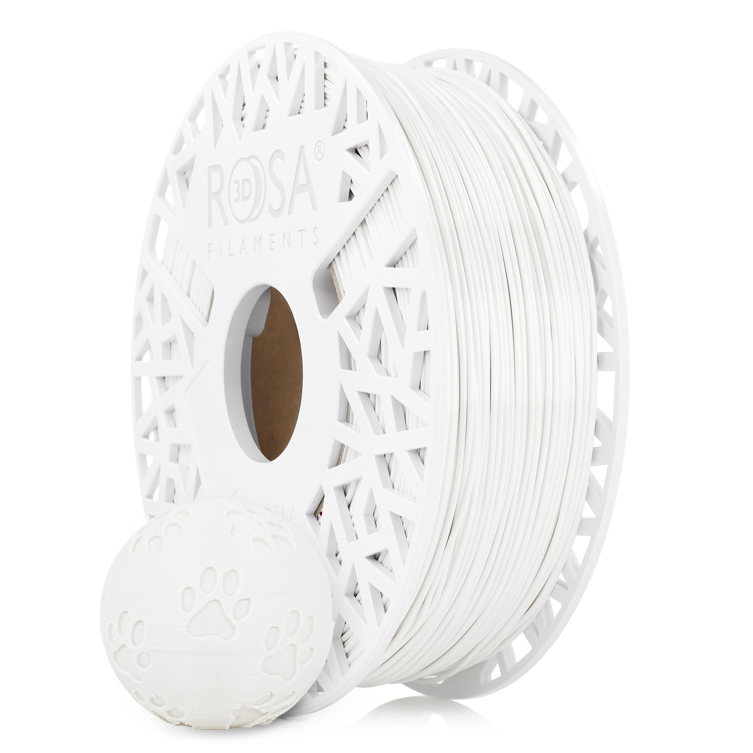 FILAMENT 3D ROSA-Flex 96A White 1,75mm 1kg | ROSA3D Filaments eshop